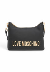 LOVE MOSCHINO Borsa a spalla Donna Nero Logo Oro JC4025PP1MKD0000-PE25