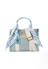 KURT GEIGER Borsa a mano Donna Azzurro Bianco 9544586999-PE25