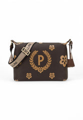 POLLINI Borsa Logo Marrone Beige TE8400PP02Q1E11A