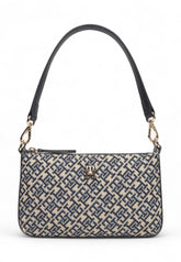 TOMMY HILFIGER Borsa A Spalla Donna Beige Blu Nero AW0AW17828-AI26-DW6