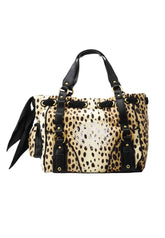 JUICY COUTURE Borsa Shopper Donna Beige Nero Animalier BIJD08938WZCAN3-AI26-AN3