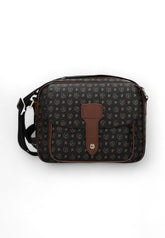POLLINI Borsa Tracolla Donna Nero Marrone TE8448PP0AQ1100D-AI26