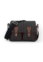 POLLINI Borsa Tracolla Donna Nero Marrone TE8421PP04Q1100D-AI26