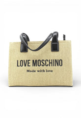 LOVE MOSCHINO Borsa Shopper Donna Beige Nero JC4227PP0OKB190A-PE26