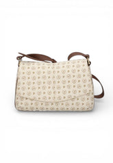 POLLINI Borsa Tracolla Donna Bianco Marrone TE8550PP0OQ1110C-PE26