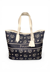 POLLINI Borsa Shopper Donna Blu Denim Bianco TE8427PP06Q6G75A-PE26