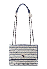 GUESS Borsa A Spalla Donna Blu Bianco HWAG9673200-PE26-NML