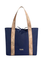 ALVIERO MARTINI Borsa Shopper Reversibile Donna Blu Beige LF579935-PE26-0100