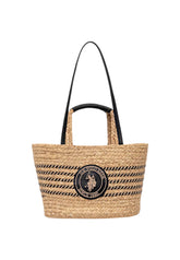 U.S. POLO ASSN. Borsa Shopper Donna Beige Nero BEUO19025WS4000-PE26
