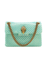 KURT GEIGER Borsa A Spalla Donna Verde Strass 5018173609-PE26