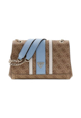 GUESS Borsa A Spalla Donna Marrone Beige Azzurro HWBS9672210-AI27-LLU