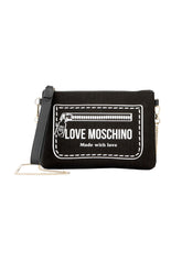 LOVE MOSCHINO Borsa Pochette Donna Nero Bianco JC4053PP1PLK100A-AI27