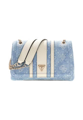 GUESS Borsa A Spalla Donna Azzurro Bianco HWDL9672210-AI27-DLP