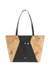 ALVIERO MARTINI Borsa Shopper Donna Nero Beige LG07G654-AI27-0001