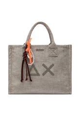 SUN68 Borsa Shopper Donna Grigio Glitter W46205-AI27-06