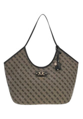 GUESS Borsa Shopper Donna Beige Nero HWJT2313230-AI27-BLO