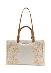 ERMANNO SCERVINO Borsa Shopper Donna Bianco Marrone 12402249-AI27-2609