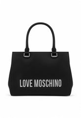 LOVE MOSCHINO Borsa a mano Donna Nero Logo Argento JC4022PP1MKD000B-PE25