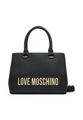 LOVE MOSCHINO Borsa a mano Donna Nero Logo Oro JC4022PP1MKD0000-PE25
