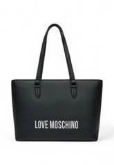 LOVE MOSCHINO Borsa Shopper Donna Nero Argento JC4190PP1MKD000B-PE25