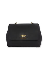 ERMANNO SCERVINO Eba Borsa Flap Black 12401394 - Sandrini Calzature e Abbigliamento