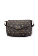 GUESS Borsa Tracolla Eco Brenton Brown Logo ESG839019 - Sandrini Calzature e Abbigliamento