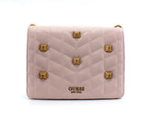 GUESS Brera Borsa Crossbody Tracolla Borchie Rosa Almond QB840419 - Sandrini Calzature e Abbigliamento