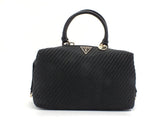 GUESS Hassie Soho Satchel Borsa Intreccio Black VG839706 - Sandrini Calzature e Abbigliamento