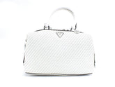 GUESS Hassie Soho Satchel Borsa Intreccio White VY839706 - Sandrini Calzature e Abbigliamento