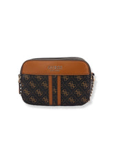 GUESS Noelle Crossbody Camera Loghi Borsa Tracolla Donna Brown Cognac KG787914 - Sandrini Calzature e Abbigliamento