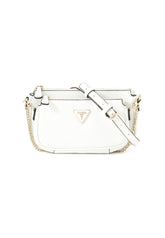 GUESS Noelle Tracolla Crossbody Double Pouch White ZG787971 - Sandrini Calzature e Abbigliamento