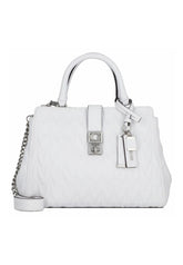 GUESS Regilla Borsa Satchel Girlfriend White QO876206 - Sandrini Calzature e Abbigliamento
