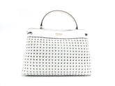 GUESS Sicilia Borsa Satcvhel Intreccio White WG849006 - Sandrini Calzature e Abbigliamento