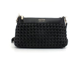 GUESS Sicilia Borsa Tracolla Zip Intreccio Black WG849018 - Sandrini Calzature e Abbigliamento