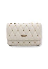 GUESS Tirana Crossbody Borchie Borsa Tracolla Donna Bianco Ivory QS855321 - Sandrini Calzature e Abbigliamento