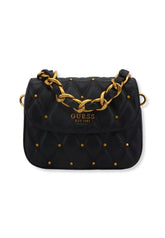 GUESS Tirana Shoulder Bag Borchie Borsa Tracolla Donna Black QS855319 - Sandrini Calzature e Abbigliamento