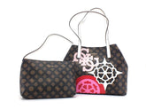 GUESS Vikky Tote Loghi Printed Borsa Mocha Graphic GP699523 - Sandrini Calzature e Abbigliamento