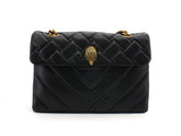 KURT GEIGER Leather Kensington X Bag Borsa Black 1470400109-00 - Sandrini Calzature e Abbigliamento
