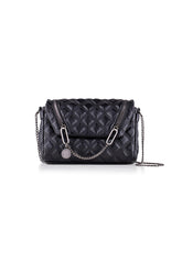 LE PANDORINE Vicky Pochette Quilted Happens Black 22XAILAJ-02 - Sandrini Calzature e Abbigliamento
