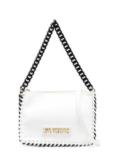 LOVE MOSCHINO Borsa Chain Bianco Nero JC4245PP0GKQ110A - Sandrini Calzature e Abbigliamento