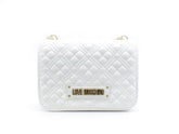 LOVE MOSCHINO Borsa Crossbody Tracolla Quilted Logo Bianco JC4000PP0ELA0100 - Sandrini Calzature e Abbigliamento