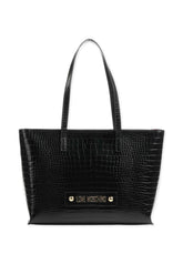 LOVE MOSCHINO Borsa Stile Coccodrillo Con Pochette Nero JC4425PP0FKS0000 - Sandrini Calzature e Abbigliamento