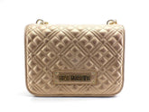 LOVE MOSCHINO Borsa Tracolla Crossbody Flap Logo Oro JC4000PP0ELA0901 - Sandrini Calzature e Abbigliamento