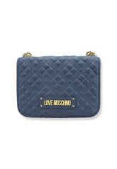 LOVE MOSCHINO Borsa Tracolla Crossbody Logo Gold Blu Denim JC4000PP1FLA0707 - Sandrini Calzature e Abbigliamento