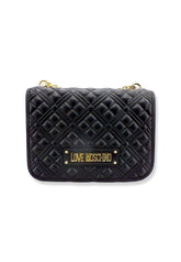 LOVE MOSCHINO Borsa Tracolla Crossbody Logo Gold Nera JC4000PP1FLA0000 - Sandrini Calzature e Abbigliamento