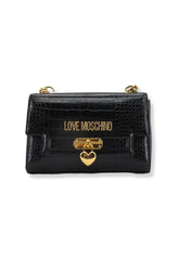 LOVE MOSCHINO Borsa Tracolla Crossbody Stampa Coccodrillo Nera JC4070PP1FLF0000 - Sandrini Calzature e Abbigliamento