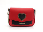 LOVE MOSCHINO Borsa Tracolla Cuore Rosso Nero JC4320PP0DKP150A - Sandrini Calzature e Abbigliamento