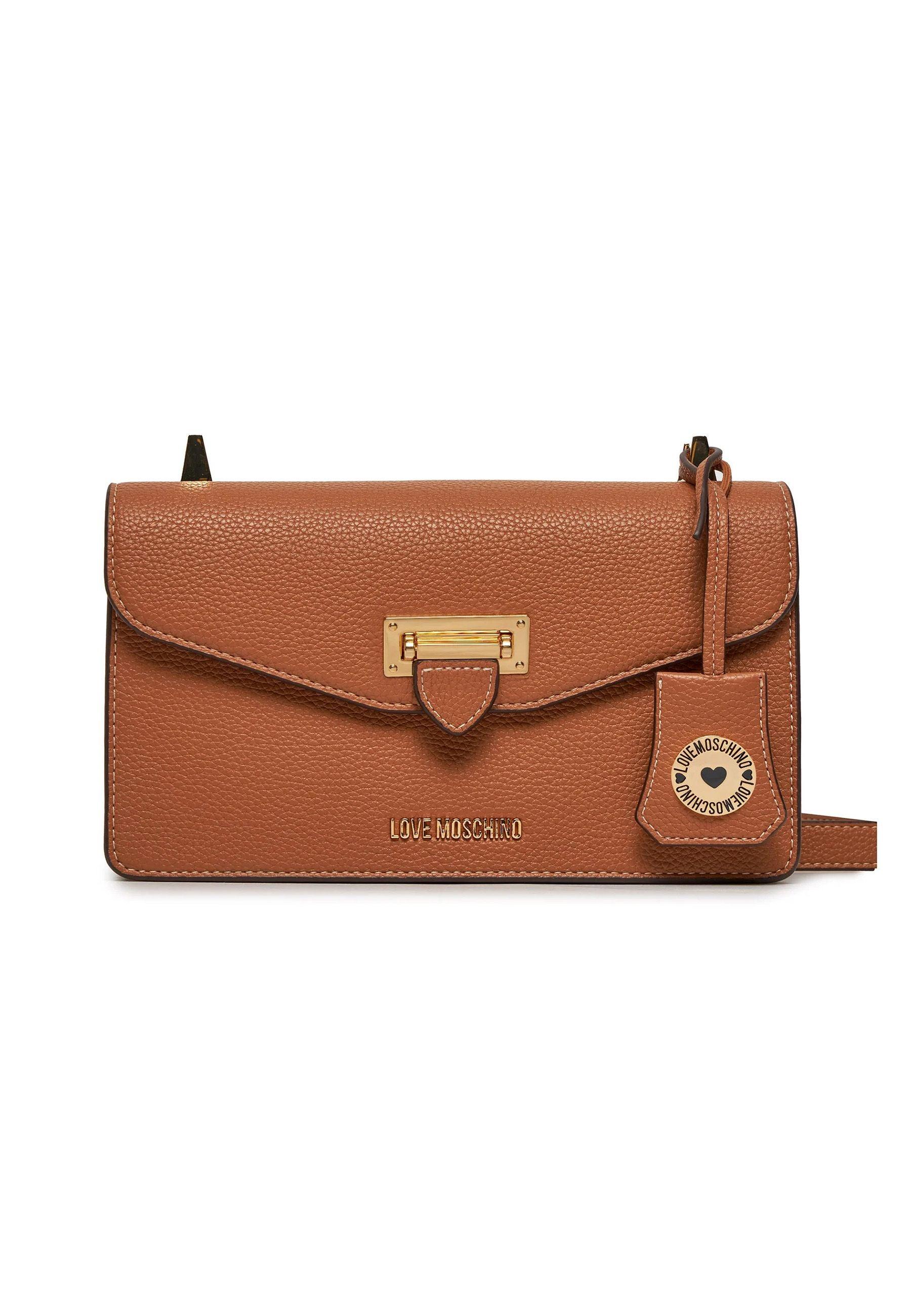 Scopri LOVE MOSCHINO Borsa Tracolla Donna Cammello Marrone