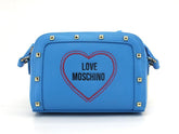 LOVE MOSCHINO Borsa Tracolla Zip Xuore Borchie Blu Oceano JC4367PP0EKG0753 - Sandrini Calzature e Abbigliamento