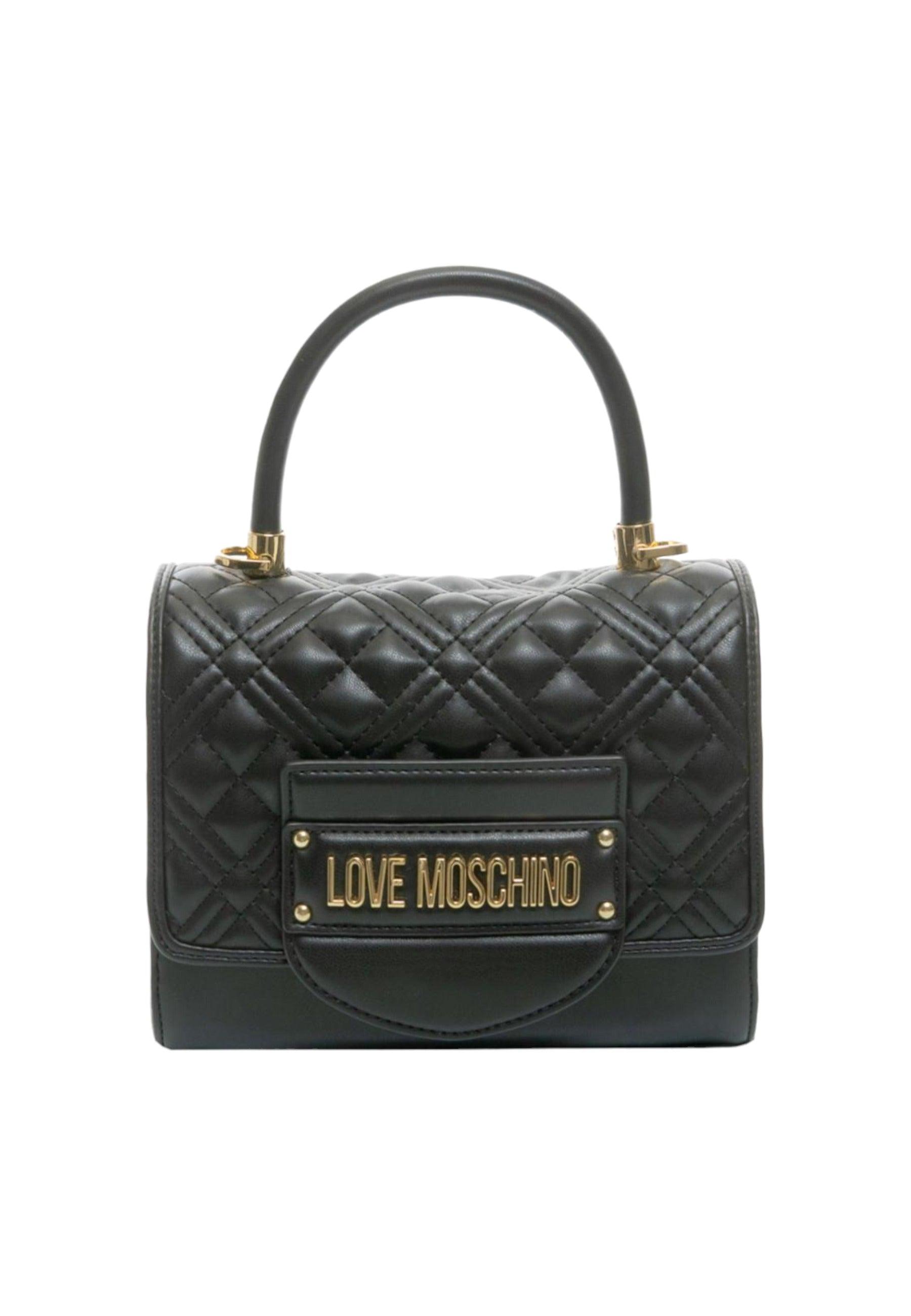 Scopri LOVE MOSCHINO Hand Bag Borsa Donna Nero Gold